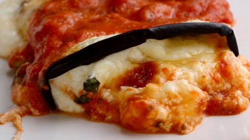 Padlizsán lasagne